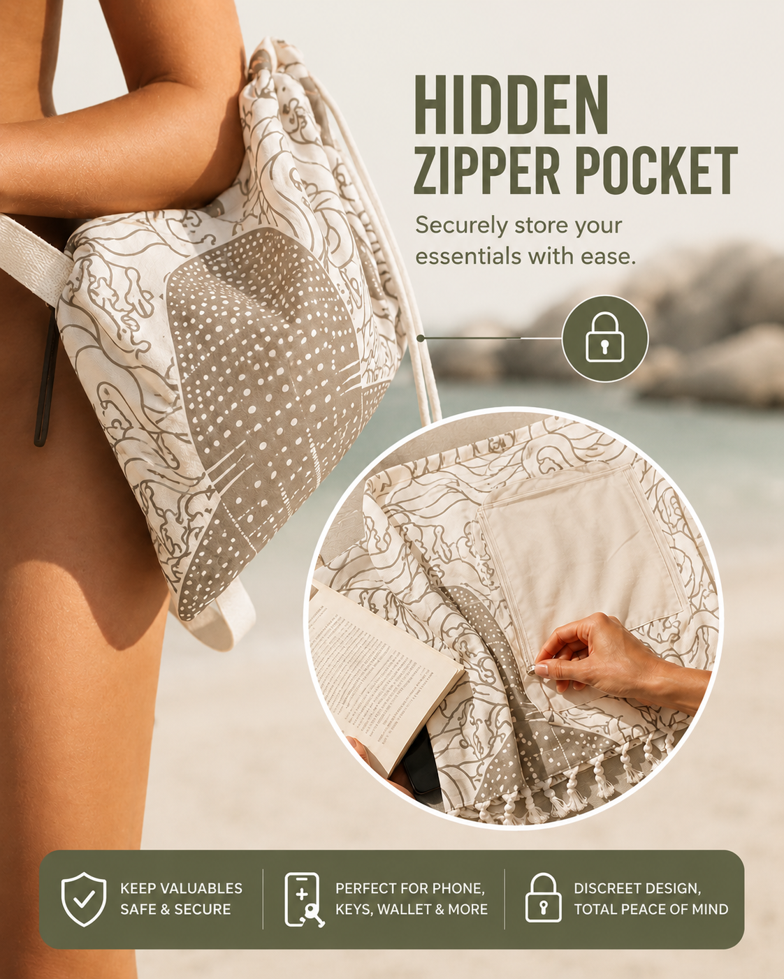 Caloa™ 2-in-1 Towel Bag